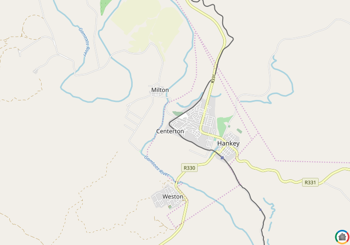 Map location of Hankey